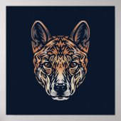 Australian Dingo Wildlife Print | Dingo Print (Voorkant)
