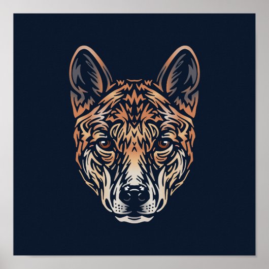 Australian Dingo Wildlife Print | Dingo Print (Voorkant)