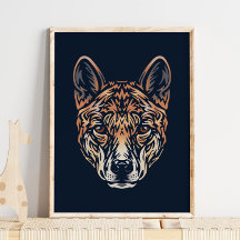 Australian Dingo Wildlife Print | Dingo Print