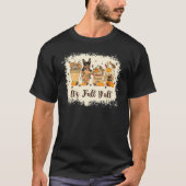 Australian Dog on Pumpkin Spice Latte Fall Autumn T-shirt (Voorkant)