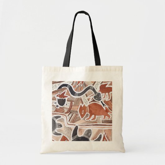 Australian Dreams Dieren Schildpad Snake Canvas ta Tote Bag (Voorkant)