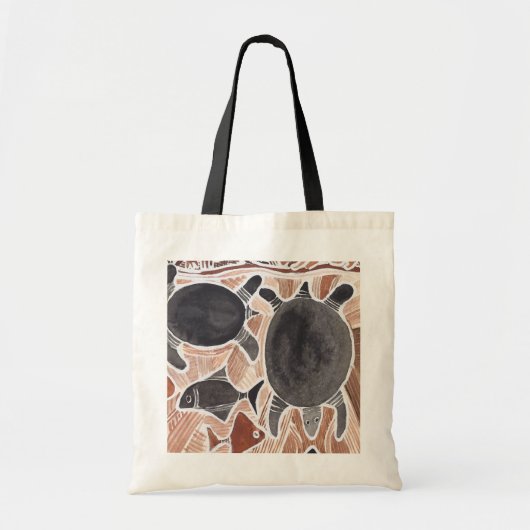 Australian Dreams Dieren Schildpadden Vissen Canva Tote Bag (Voorkant)