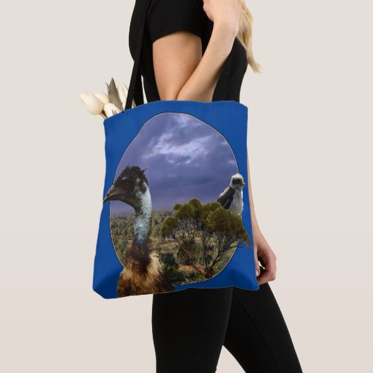 Australian Emu and Kookaburra Tote Bag (Dichtbij)