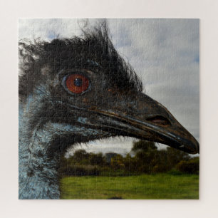 Australian Emu Face Closeup Legpuzzel