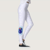 Australian Flag Angel in Blue Circle on White Leggings (Rechts)