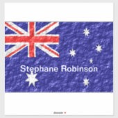 Australian Flag Design Sticker (Vel)