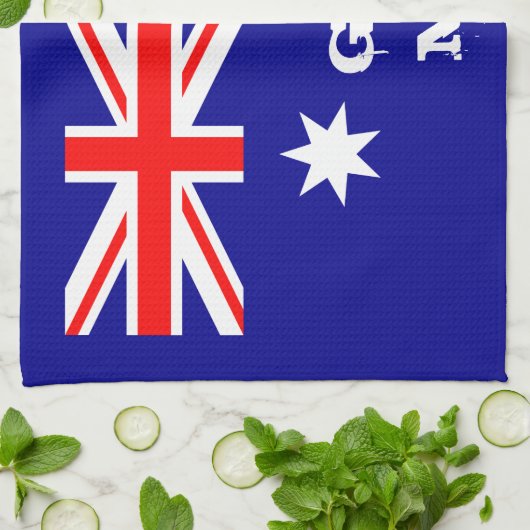 Australian flag & G-day Mate party, sport /Aussie Theedoek (Gevouwen)