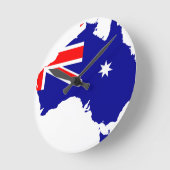Australian flag map ronde klok (Hoek)