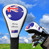 Australian Flag & Monogrammed Golfclubs Hoesjes Golfheadcover