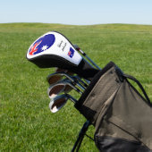 Australian Flag & Monogrammed Golfclubs Hoesjes Golfheadcover (Insitu)