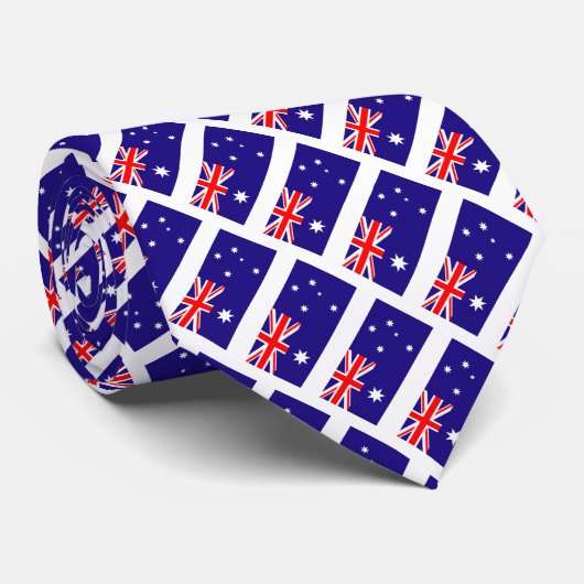 Australian flag of Australia pattern neck tie Stropdas (Opgerold)
