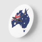 Australian Flag Ronde Klok (Hoek)