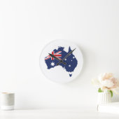 Australian Flag Ronde Klok (Huis)