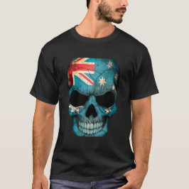 Australian Flag Skull Actief T-shirt
