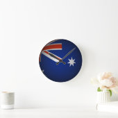 Australian flag sphere, 3D look Ronde Klok (Huis)