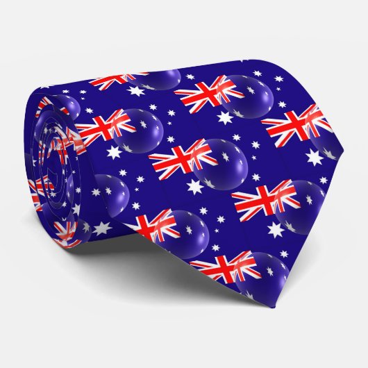 Australian Flag Stropdas (Opgerold)