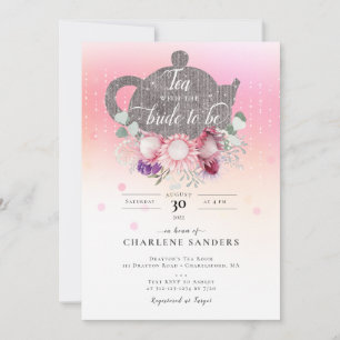Australian Floral Bridal Tea Kaart