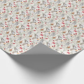 Australian Floral Pattern Koalas Possum Cockatoos Cadeaupapier (Hoek)