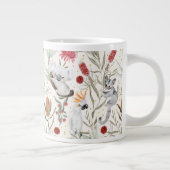 Australian Floral Pattern Koalas Possum Cockatoos Grote Koffiekop (Rechts)