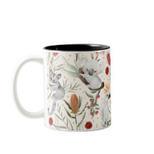 Australian Floral Pattern Koalas Possum Cockatoos