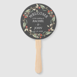 Australian Flowers Rustic Wedding Welcome Gray Handwaaier