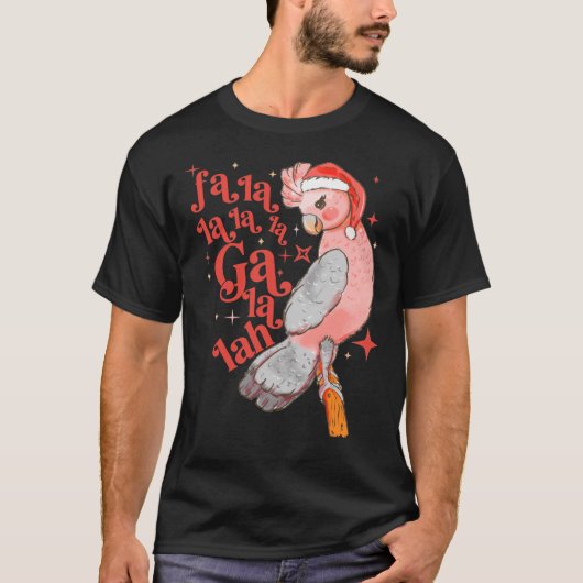 Australian Funny Feestdagen Cute Galah Bir T-shirt (Voorkant)