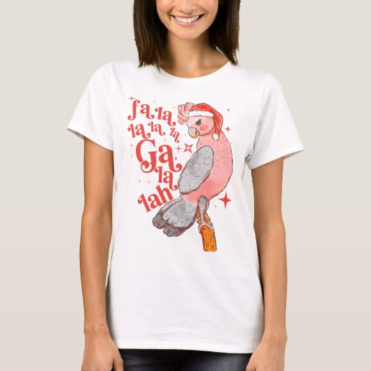 Australian Funny Feestdagen Cute Galah T-shirt (Voorkant)