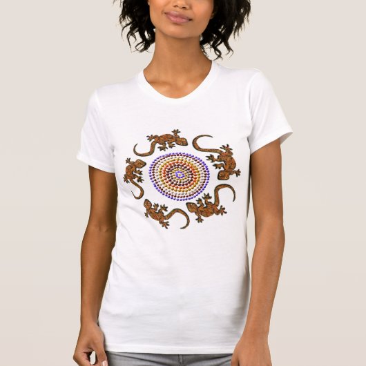 Australian Gecko Circle Animal-lovers' T-Shirt (Voorkant)