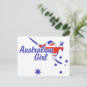 Australian Girl Briefkaart (Staand voorkant)