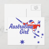 Australian Girl Briefkaart (Voorkant / Achterkant)