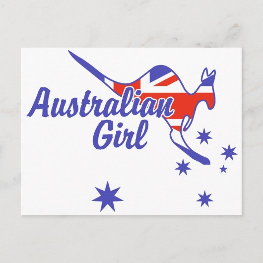 Australian Girl Briefkaart (Voorkant)