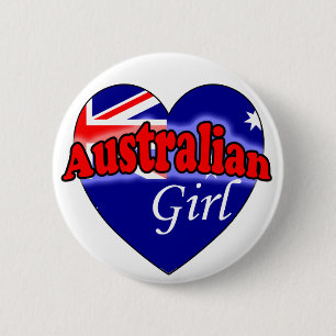 Australian Girl Ronde Button 5,7 Cm