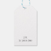 Australian Golden Banksia Christmas Gift Label Cadeaulabel (Achterkant)