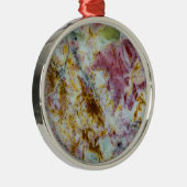 Australian Green Opalite Slab Metalen Ornament (Rechts)