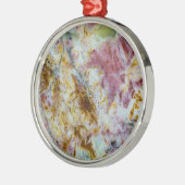 Australian Green Opalite Slab Metalen Ornament (Links)
