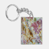 Australian Green Opalite Slab Sleutelhanger (Voorkant Links)