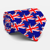 Australian Hearts & Australian Flag / Australië Stropdas (Opgerold)