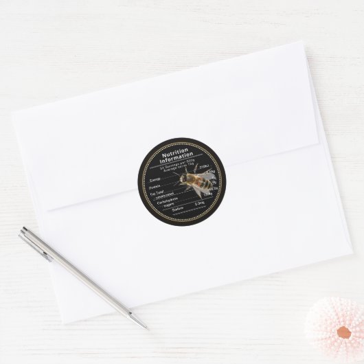 Australian Honey mini Voeding Informatie label (Envelop)