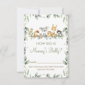 Australian How Big is Mams Belly Game Kaart (Voorkant)