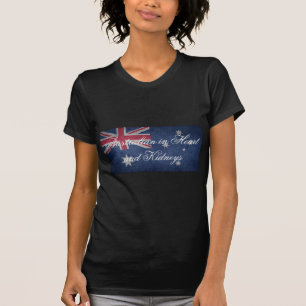 Australian in Heart en Kidney, Australië, vlag T-shirt