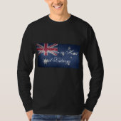 Australian in Heart en Kidney, Australië, vlag T-shirt (Voorkant)