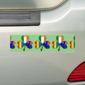 Australian Irish Gay Pride Shamrock Bumpersticker (Op auto)
