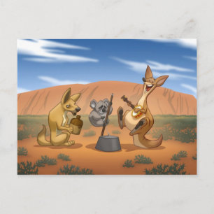 Australian Jug Band Postcard Briefkaart