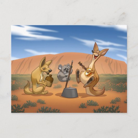 Australian Jug Band Postcard Briefkaart (Voorkant)