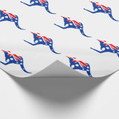 Australian Kangaroo Cadeaupapier (Hoek)