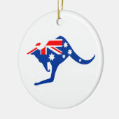 Australian Kangaroo Keramisch Ornament (Links)