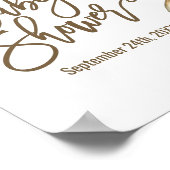 Australian Kangaroo Neutral Baby shower Welkom Poster (Hoek)