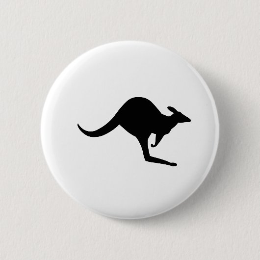 Australian Kangaroo Ronde Button 5,7 Cm (Voorkant)