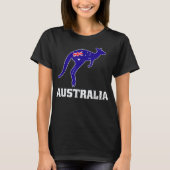 Australian Kangaroo Shirt Australia Flag Souvenir (Voorkant)