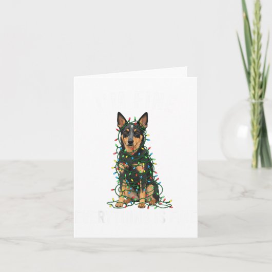 Australian Kele Christmas I'm Fine Everything Is F Kaart (Voorkant)